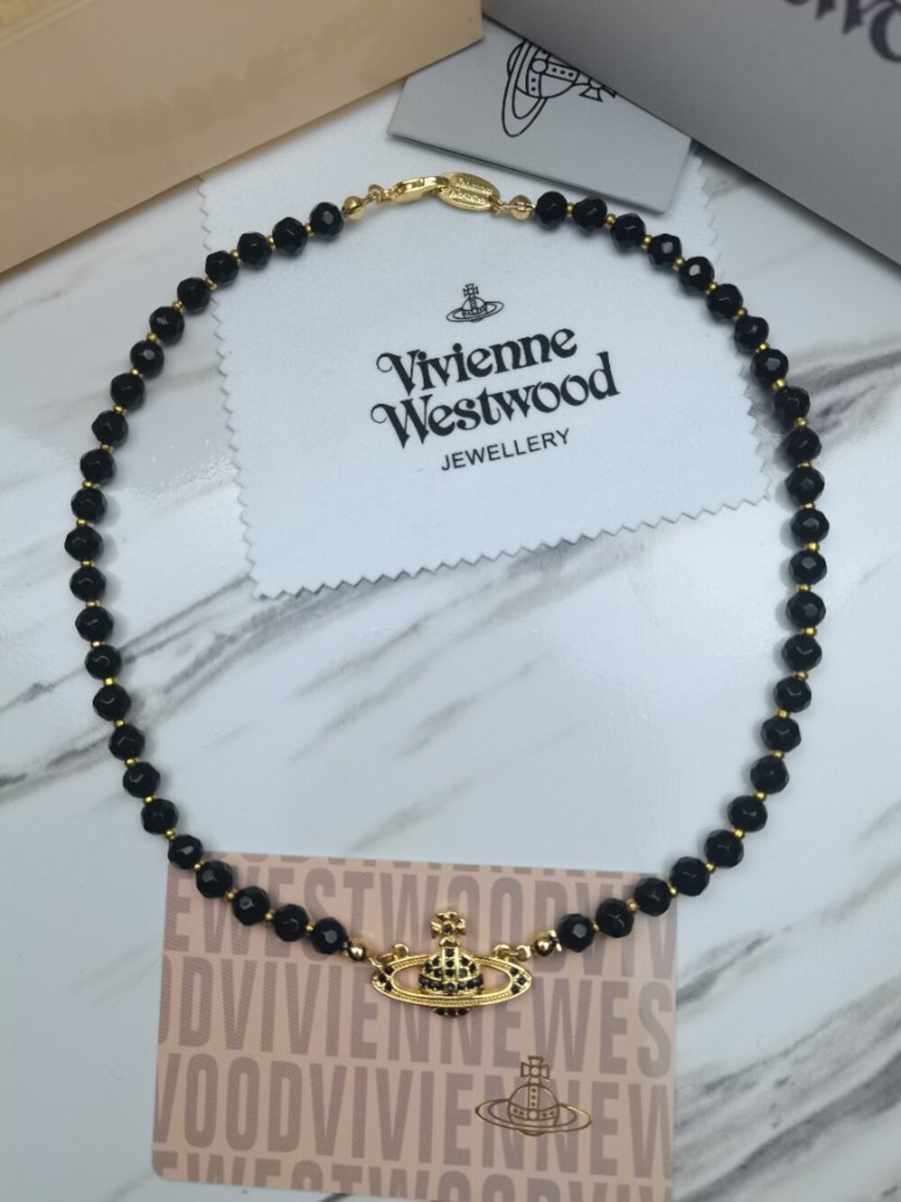 Vivienne Westwood Black Bas Relief Choker